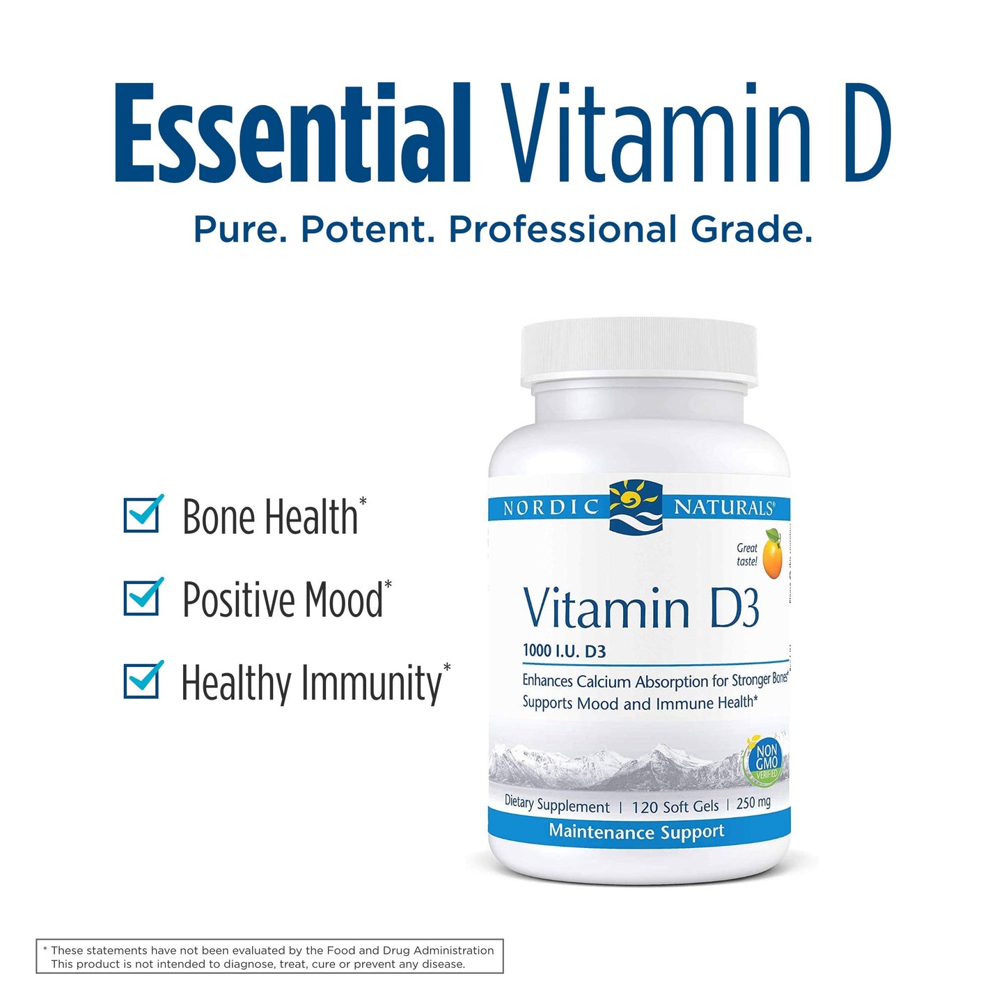 Vitamina d3 mini cápsulas sabor naranja Nordic Naturals