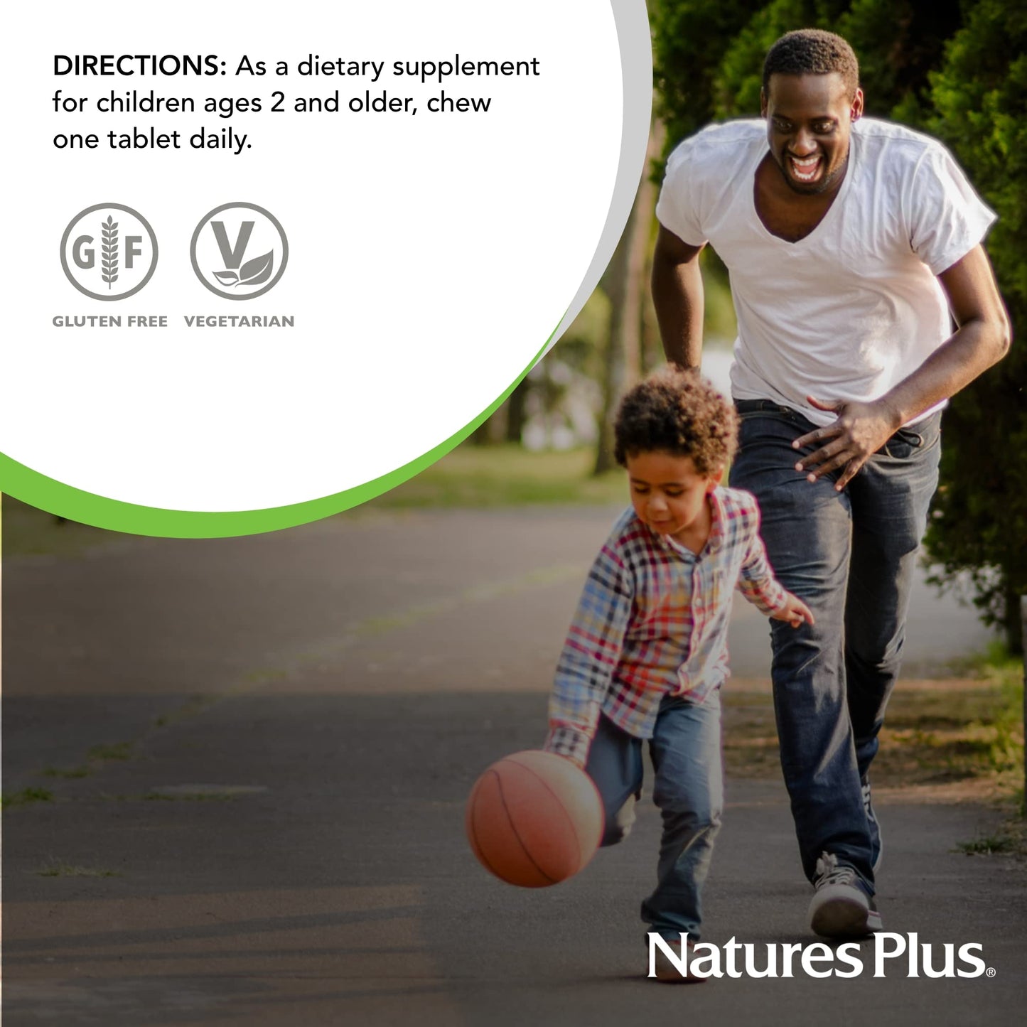 Vitamin D3 para niños Natures Plus Animal Parade sabor cereza negra
