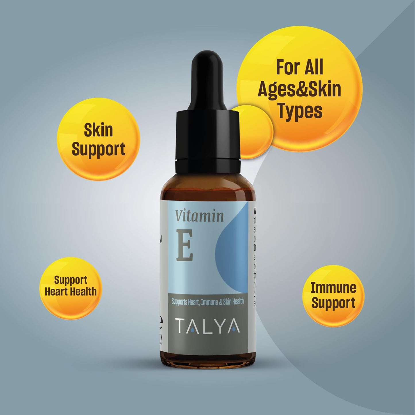 Vitamina E TALYA natural para piel cabello uñas y corazón