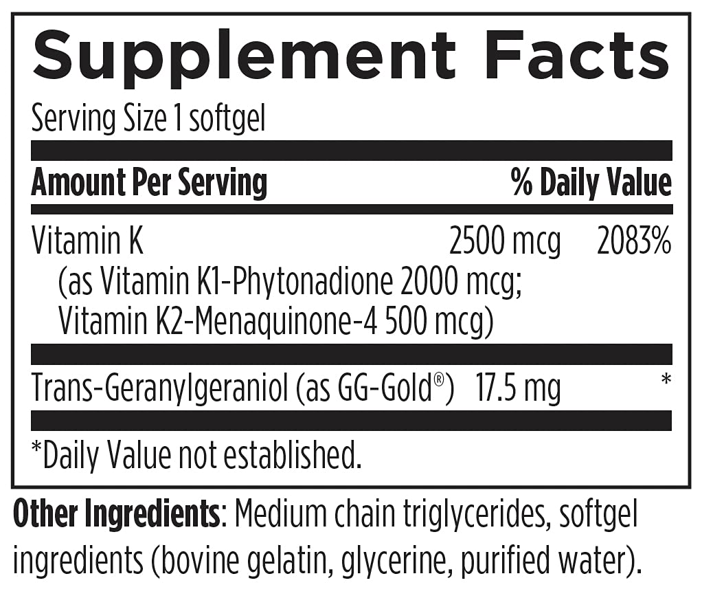 Vitamina K alta potencia diseño para salud vascular y huesos