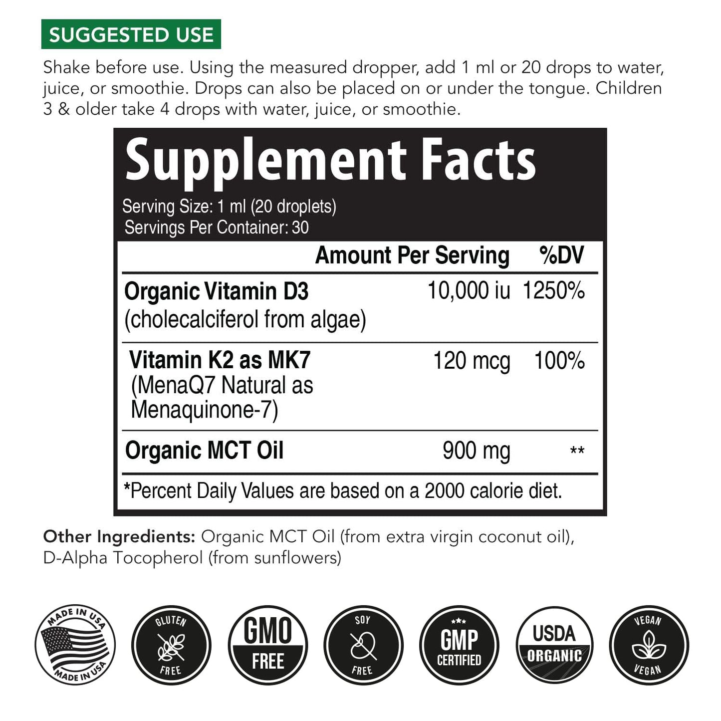 Vitamina K2 MK7 All-Trans para salud ósea