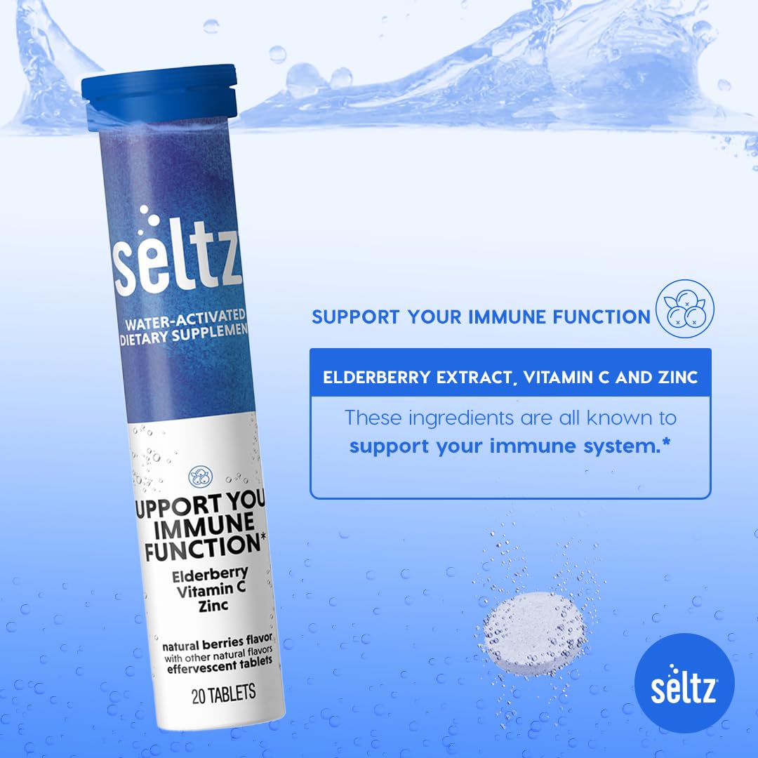 Vitamina Seltz Activada con Agua para Inmunidad