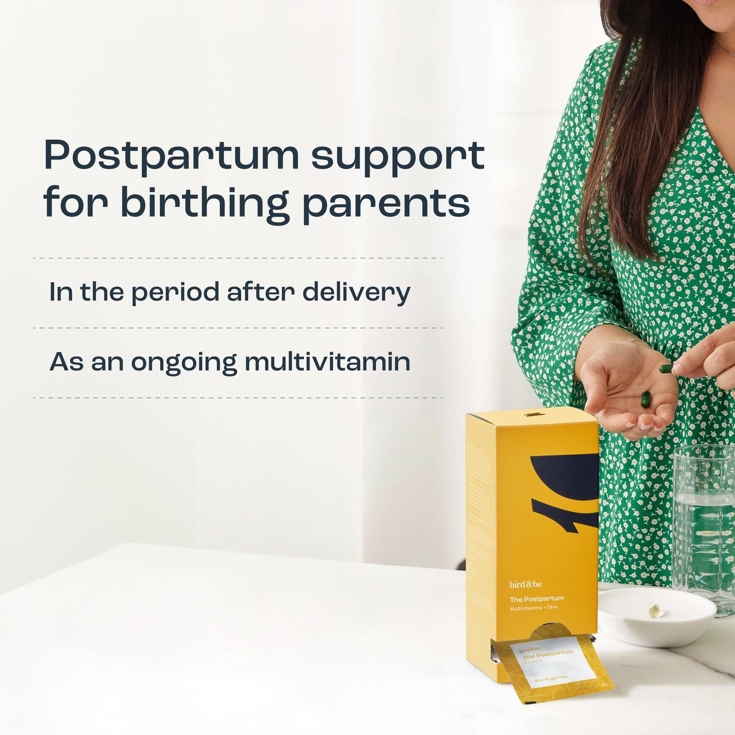 Vitamina The Postpartum suplemento 90 días para mujeres