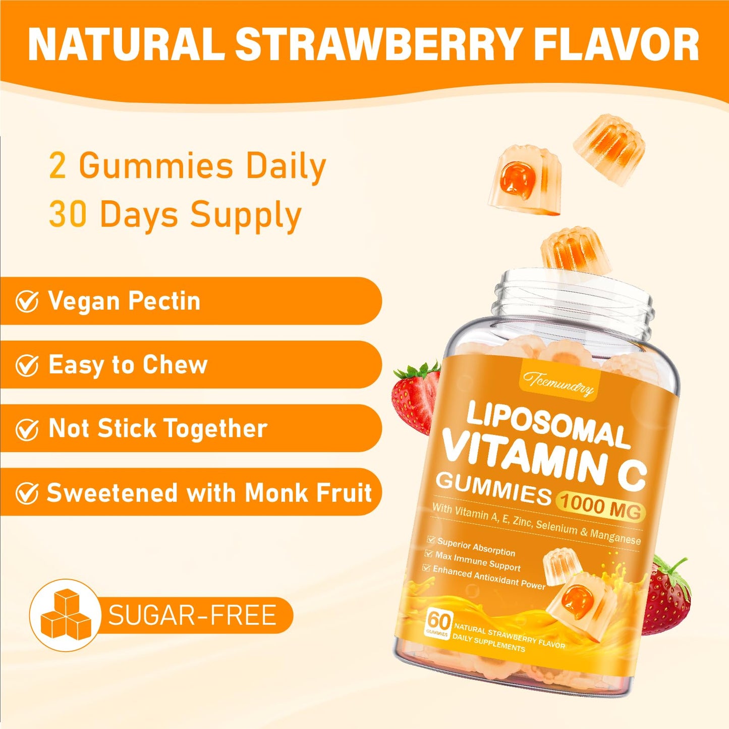 Vitaminas A C E zinc manganeso selenio en gomitas Tcemundry