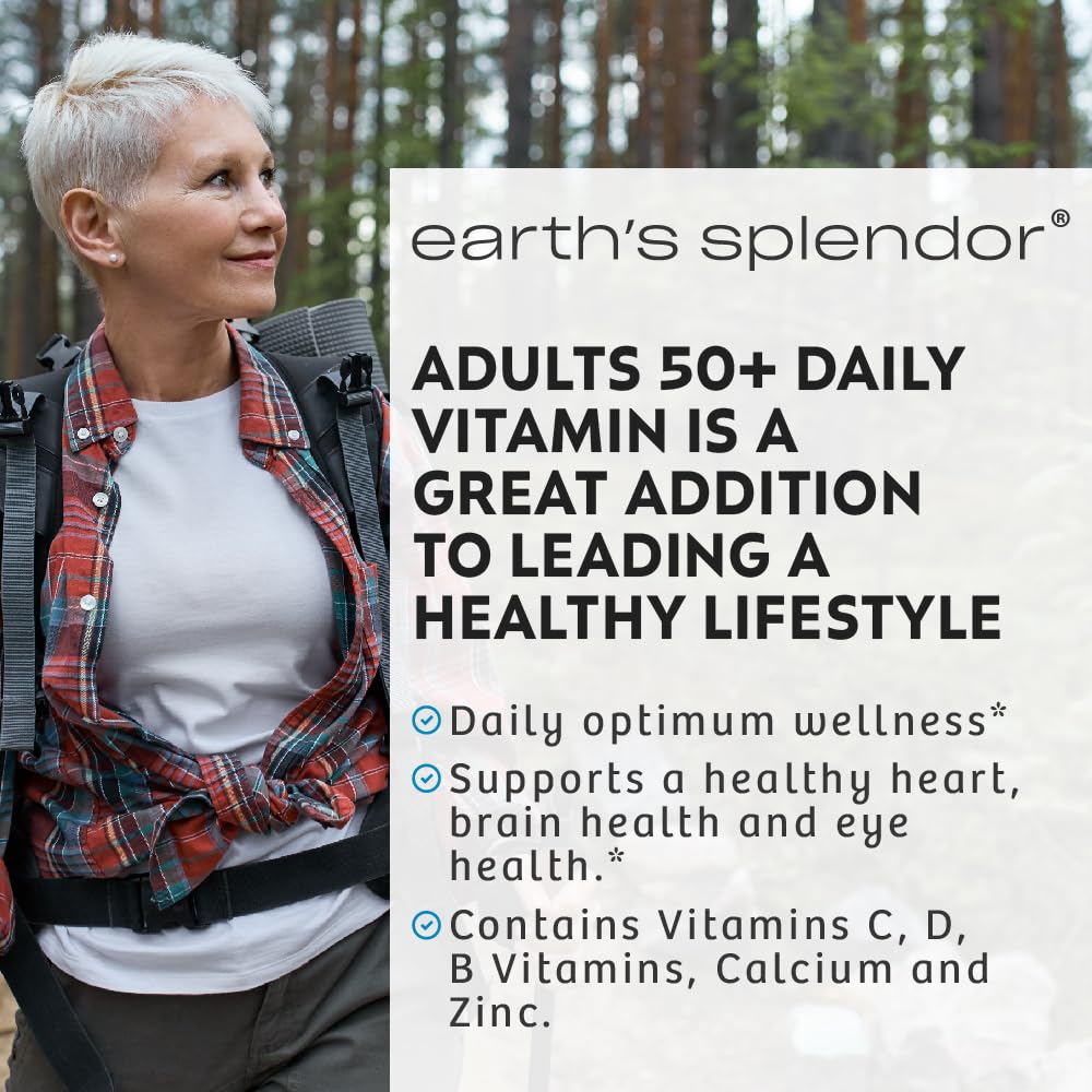Vitaminas diarias para adultos 50+ - apoyo al sistema inmune