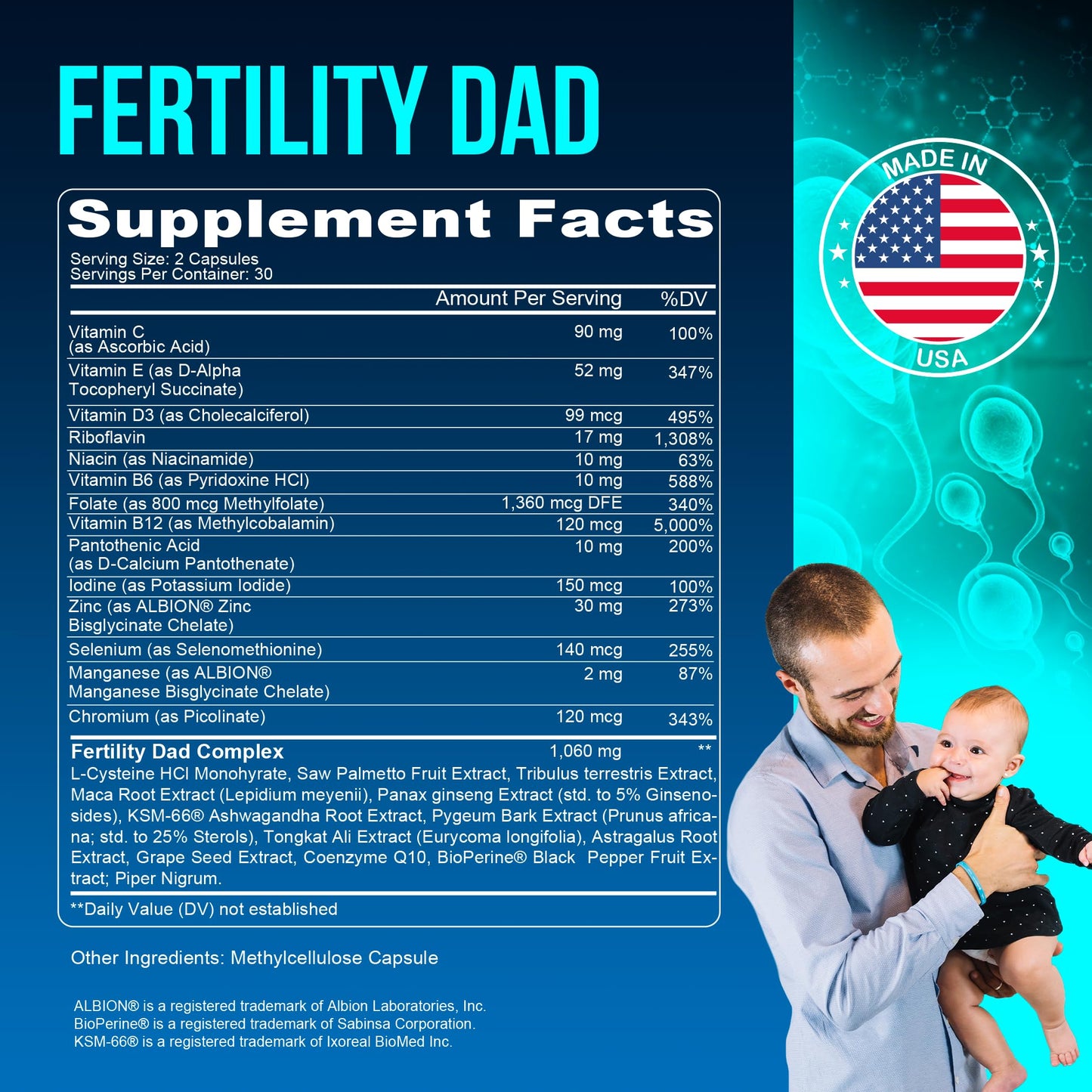 Vitaminas avanzadas para fertilidad hombres y mujeres