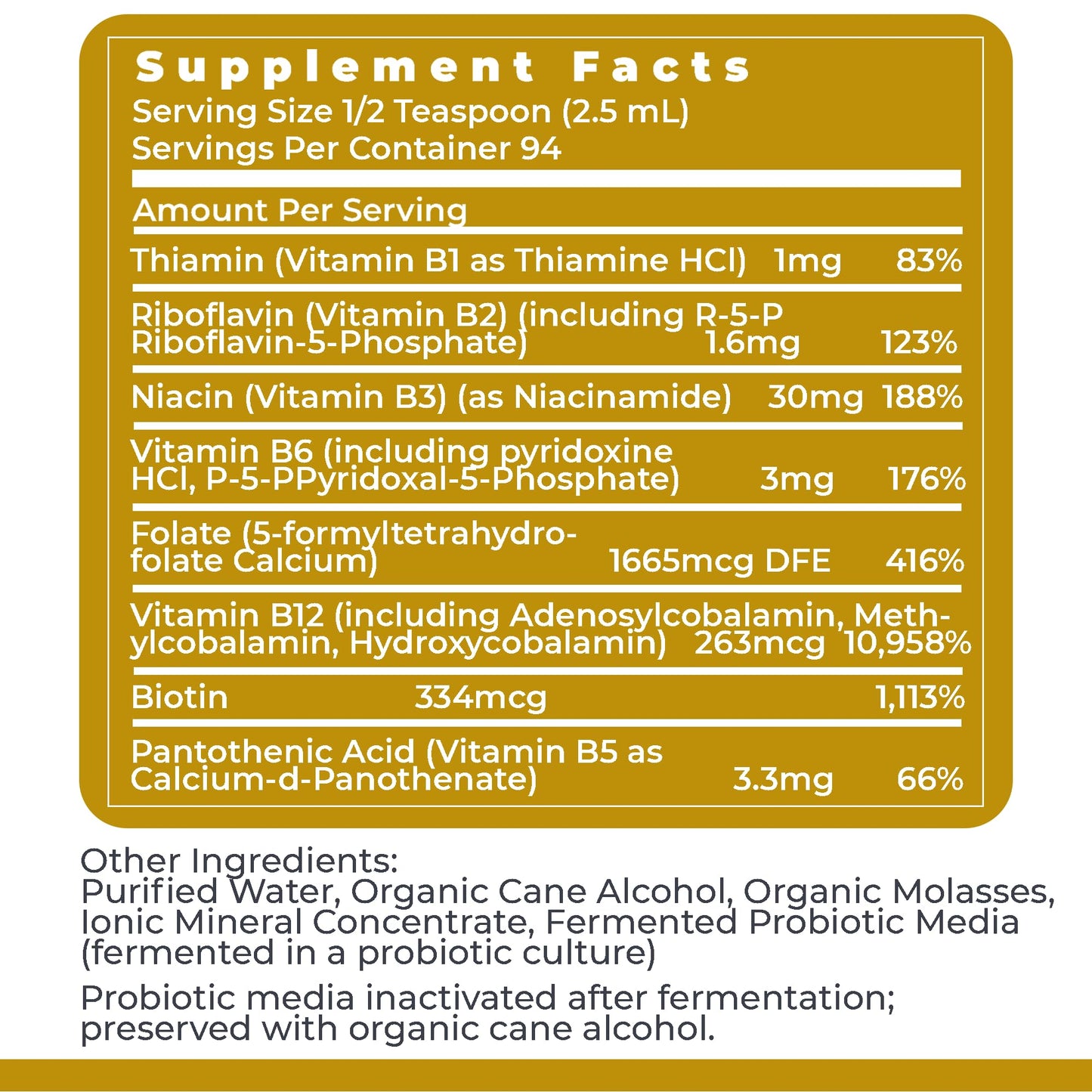 Vitaminas B complejas sublinguales Premier Research Labs Max B-ND