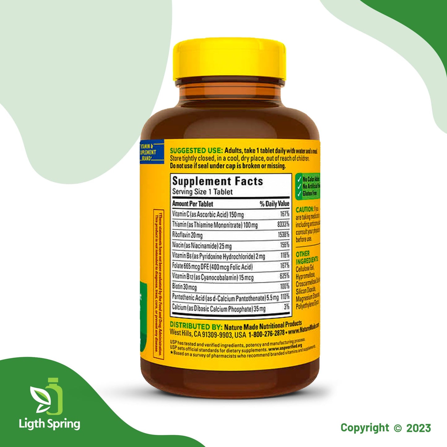 Vitaminas B LightSpring para energía y salud inmunológica