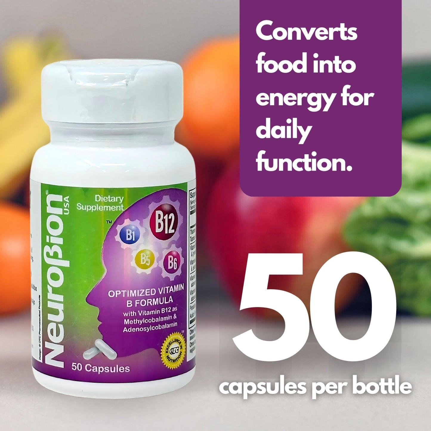 Vitaminas B1 B5 B6 para energía y piel saludable Neurobion