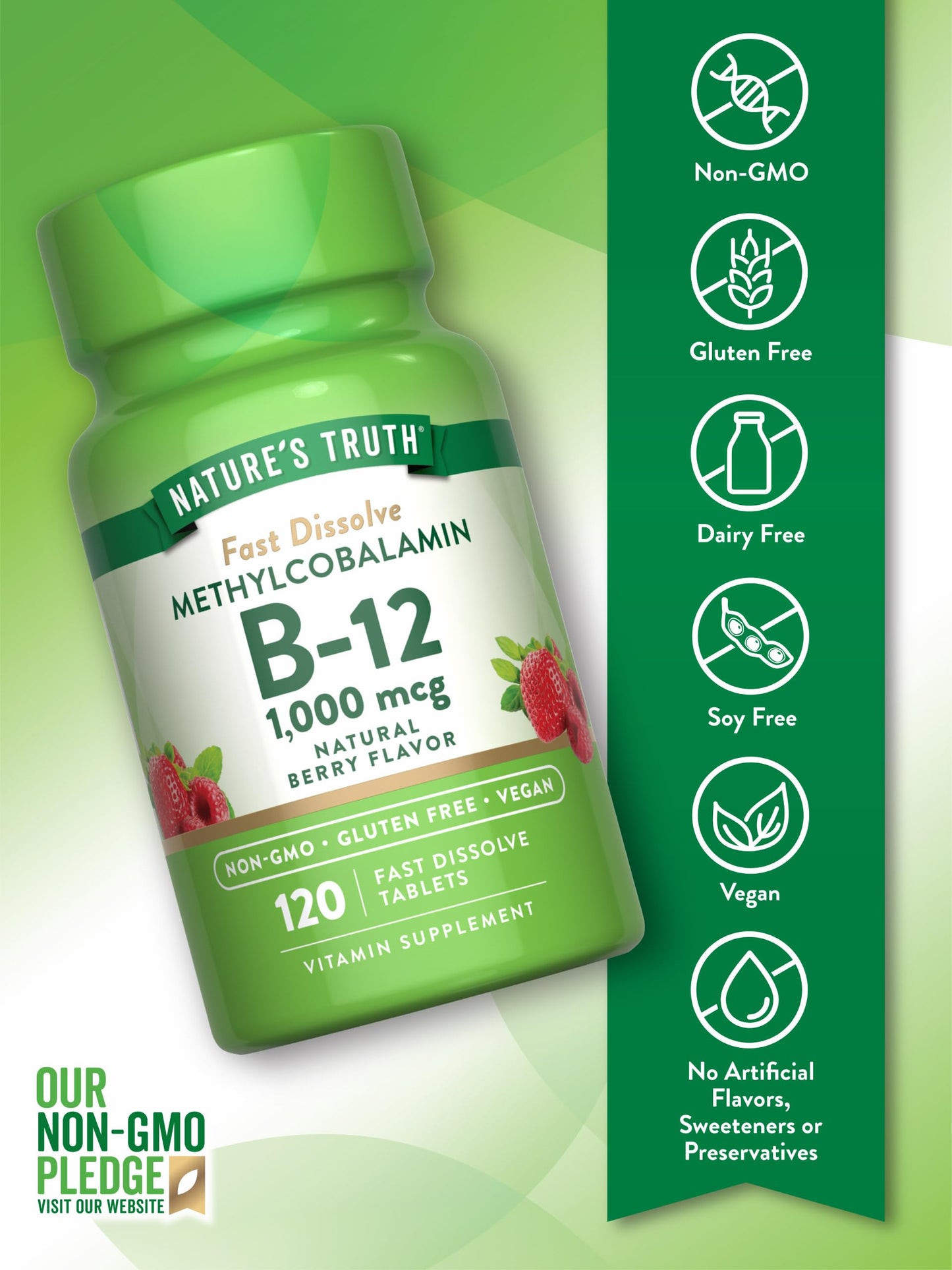 Vitaminas b12 rapida disolución Nature's Truth tabletas