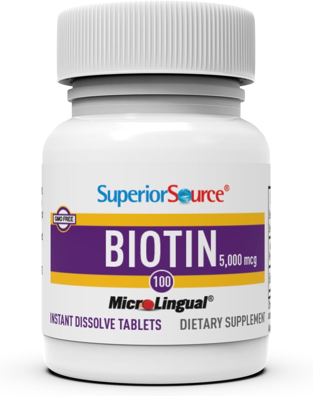 Vitaminas biotina sublinguales para uñas y piel saludables