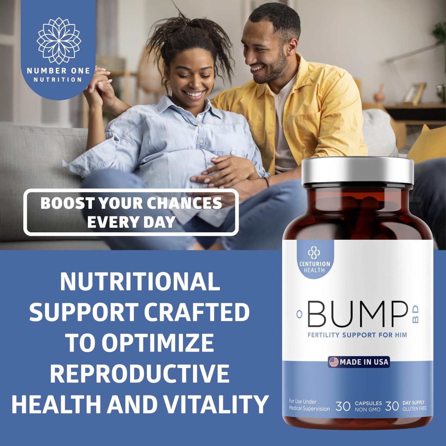 Vitaminas Bump BD para motilidad y equilibrio hormonal