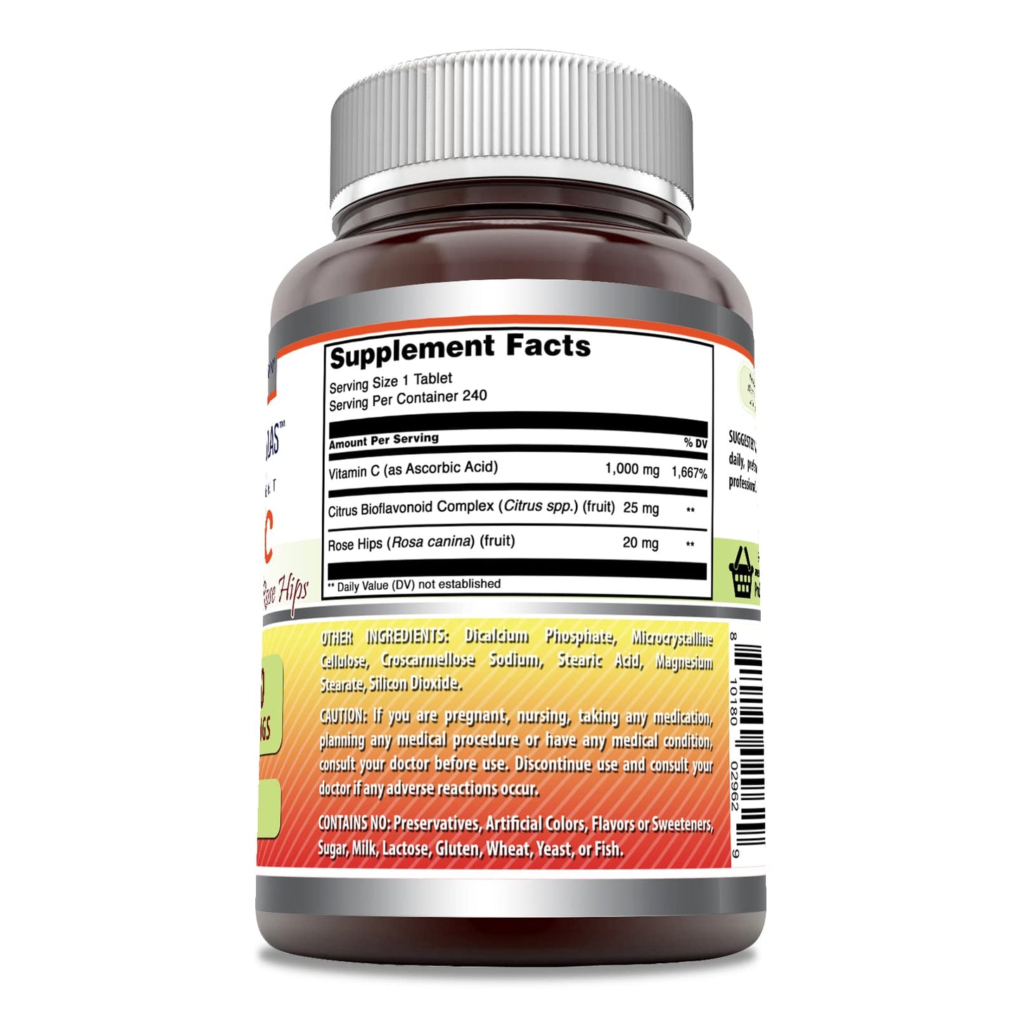Tabletas de vitamina c Amazing Formulas detalle
