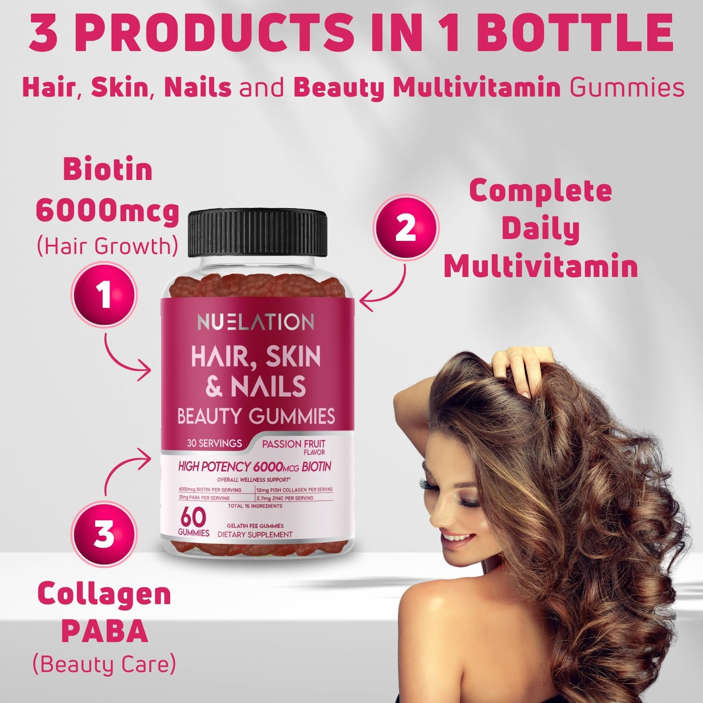 vitaminas para cabello piel uñas