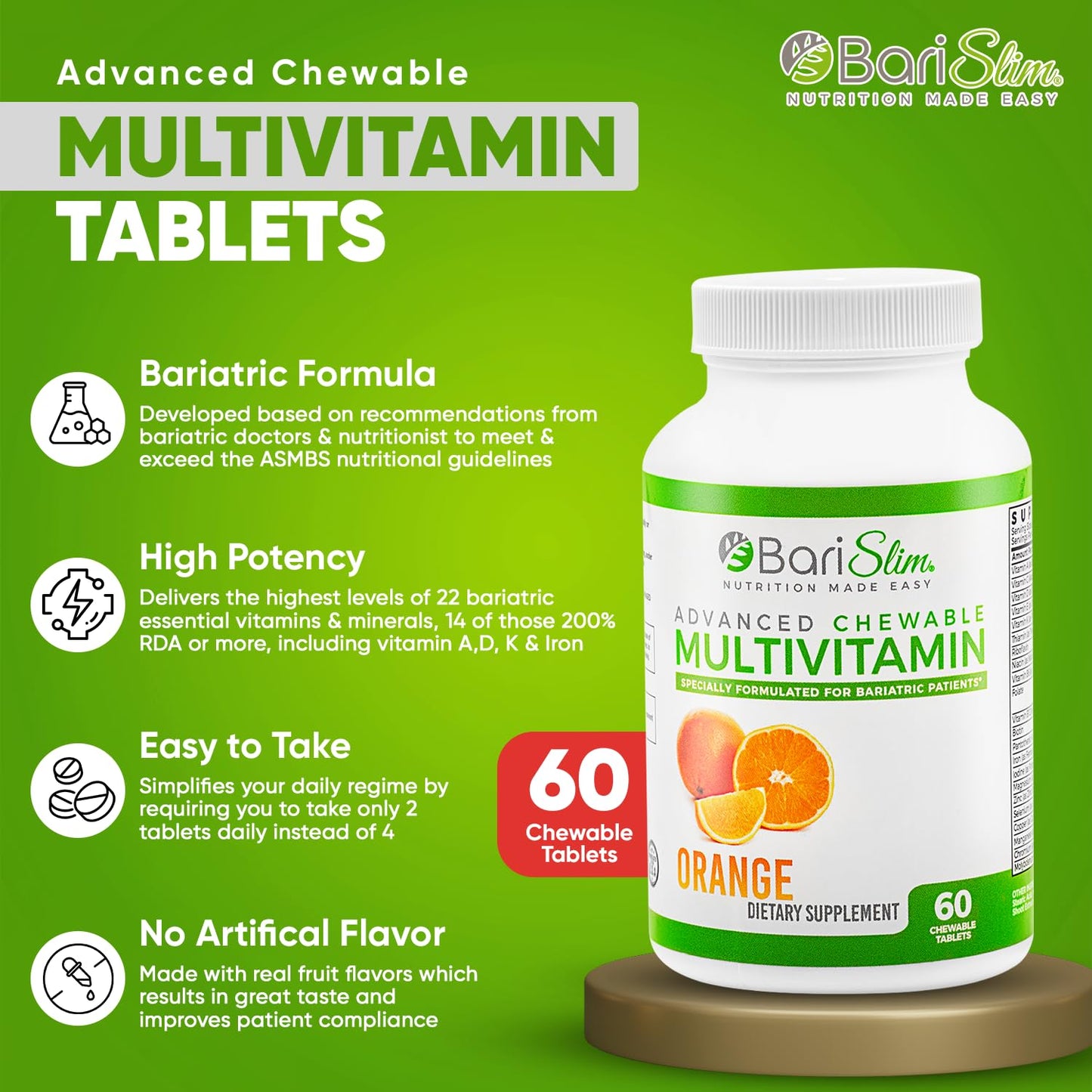 vitaminas con sabor a naranja