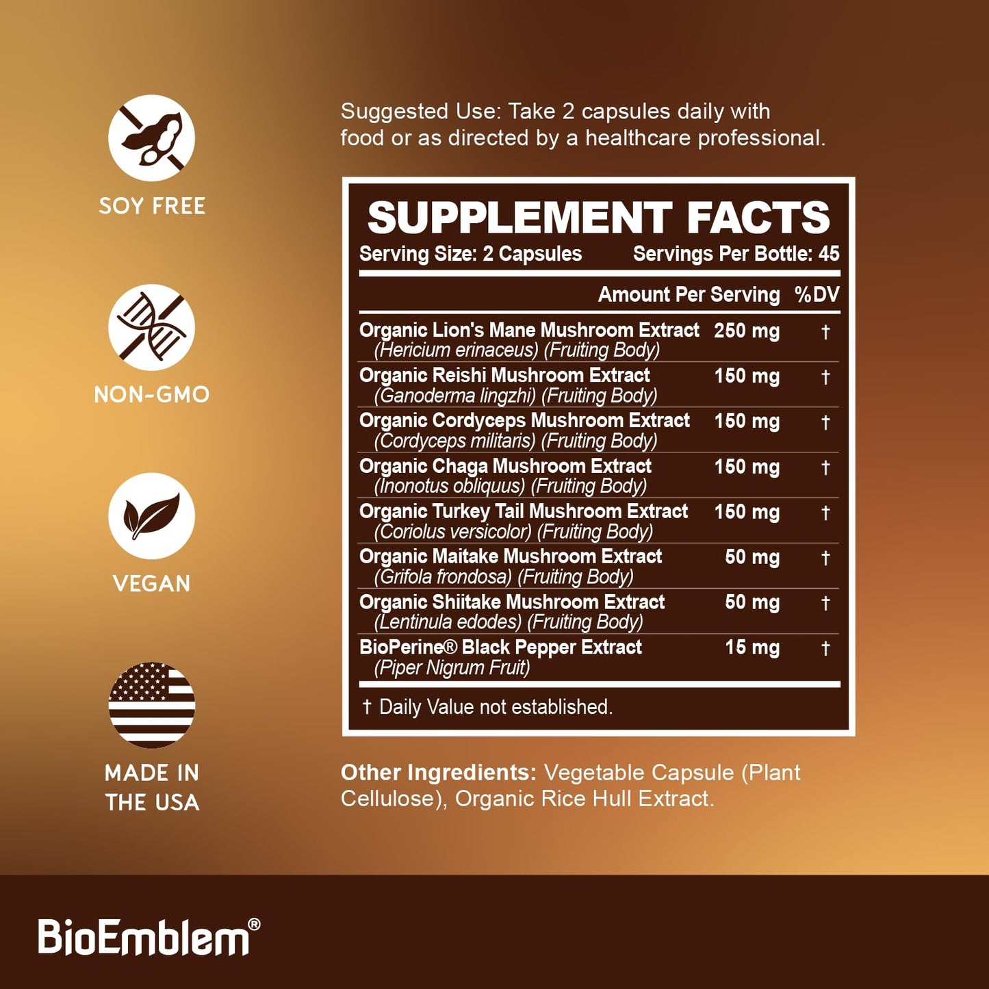 Vitaminas D3 K2 BioEmblem para soporte completo y absorción eficiente