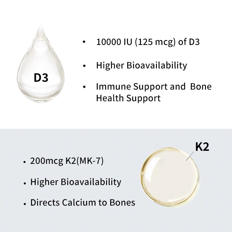 Vitaminas D3 y K2 en formato líquido YOUTHVITA