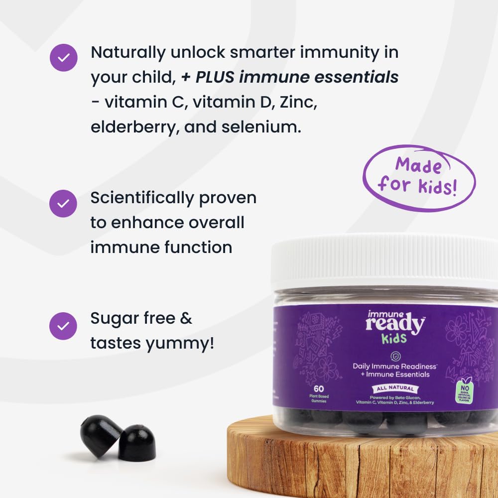 Vitaminas en gomitas Immune Ready para soporte inmunológico infantil