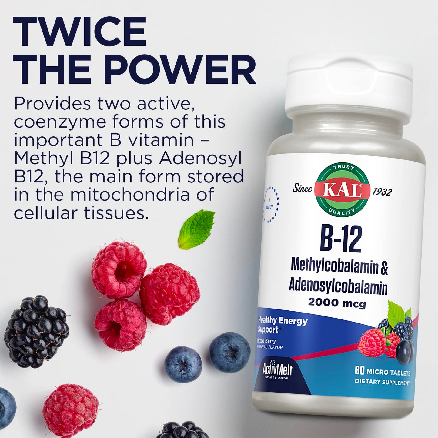 Vitaminas kal b12 para energía y salud cardiovascular alta calidad