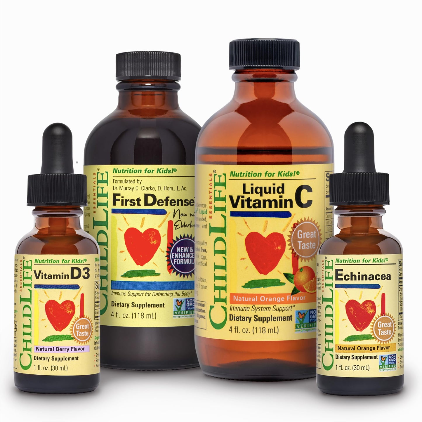 Paquete de vitaminas líquidas CHILDLIFE para niños fortaleciendo inmunidad