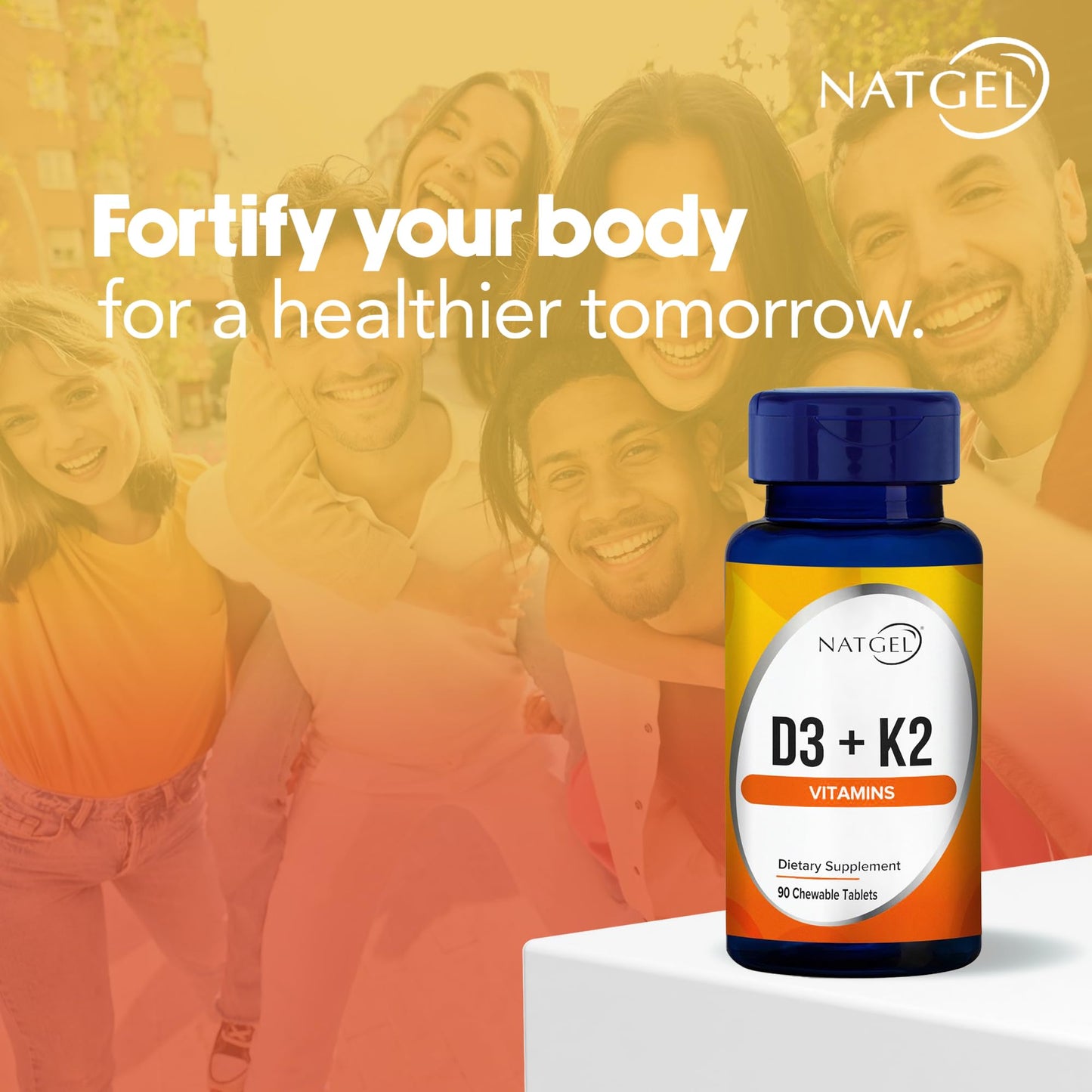 Vitaminas masticables NATGEL para salud ósea