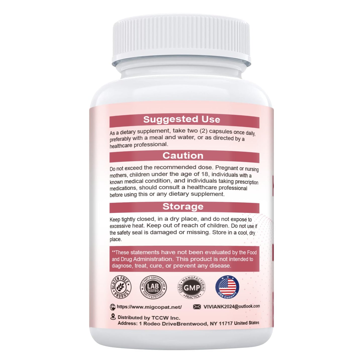 Vitaminas Migcopat fórmula natural para piel y uñas