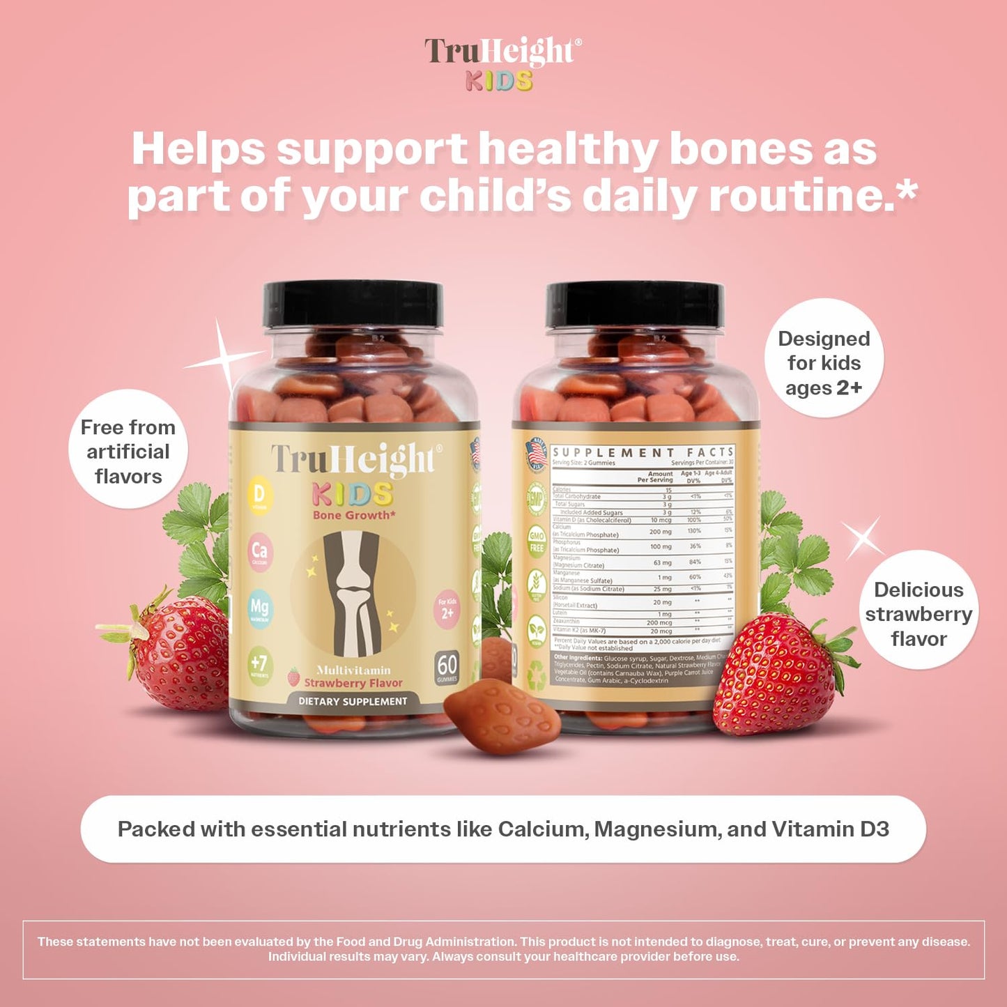 Vitaminas y minerales en gomitas para niños