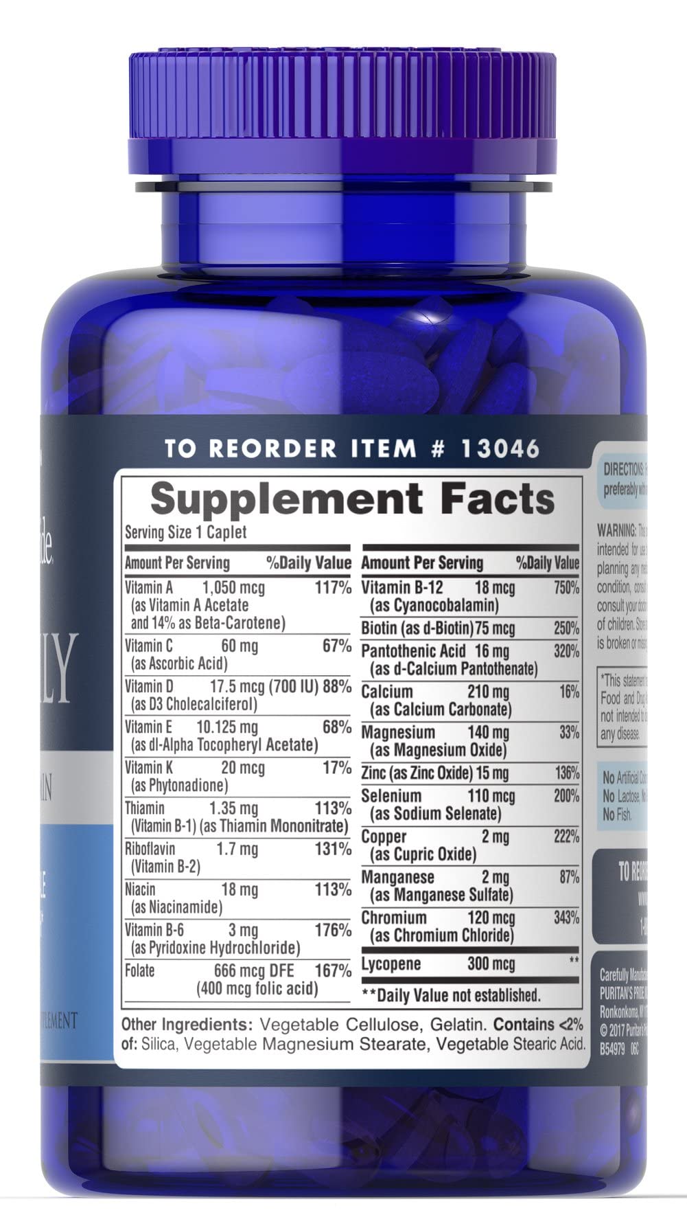 Vitaminas y minerales para hombre ocupados