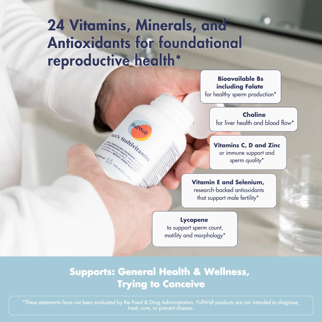 Vitaminas y minerales del multivitamínico FullWell