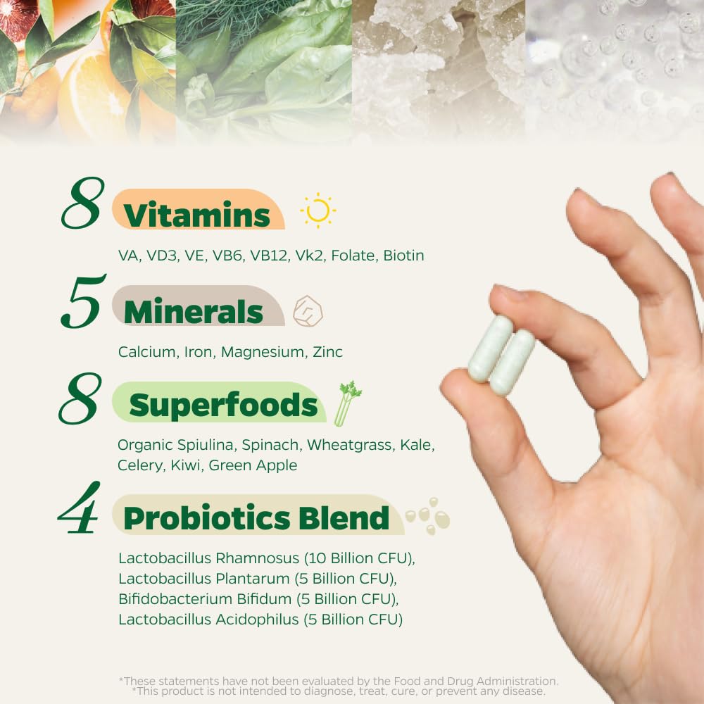 Lista de vitaminas y minerales del multivitamínico Zenkgo