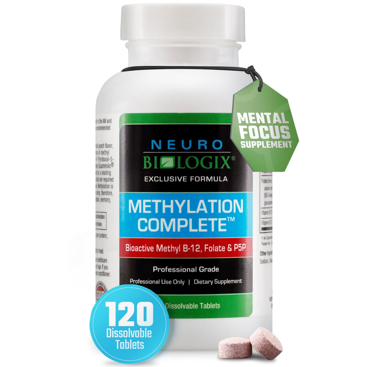 Vitaminas Neuro Biologix Complejo B Metilado frasco frontal
