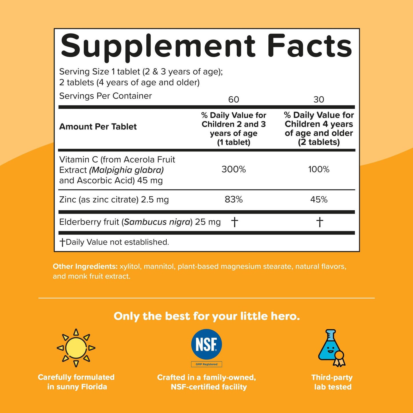 Vitaminas para niños Renzo sabor naranja apoyo a sistema inmunitario