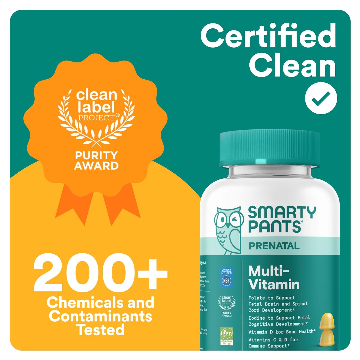 Vitaminas prenatales gomitas SmartyPants caja azul 60 unidades