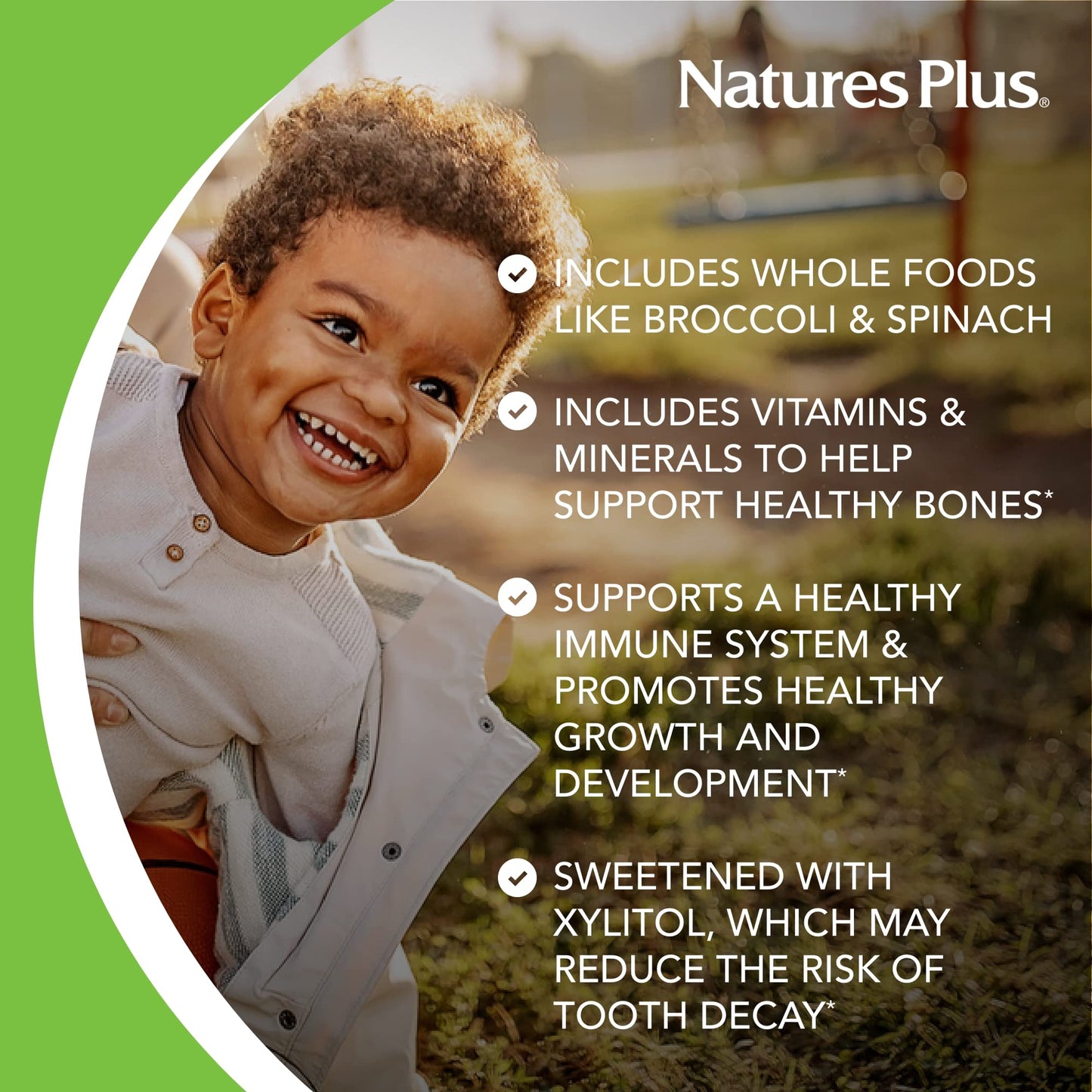 Vitaminas sin gluten y veganas para niños Natures Plus