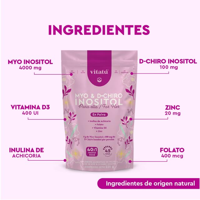 Vitatú suplemento inositol polvo ingredientes etiqueta