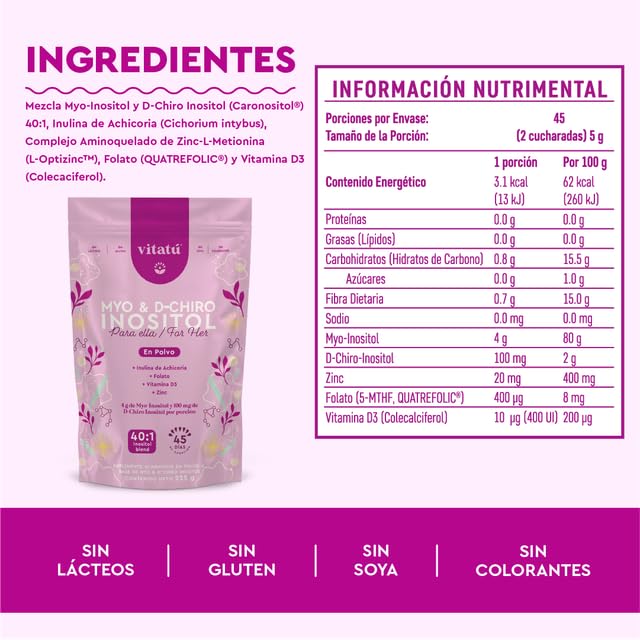 Vitatú suplemento natural polvo para mujeres 225 gramos