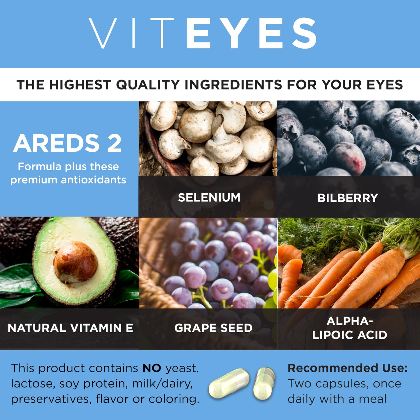 Viteyes AREDS 2 - salud ocular mejorada con luteína