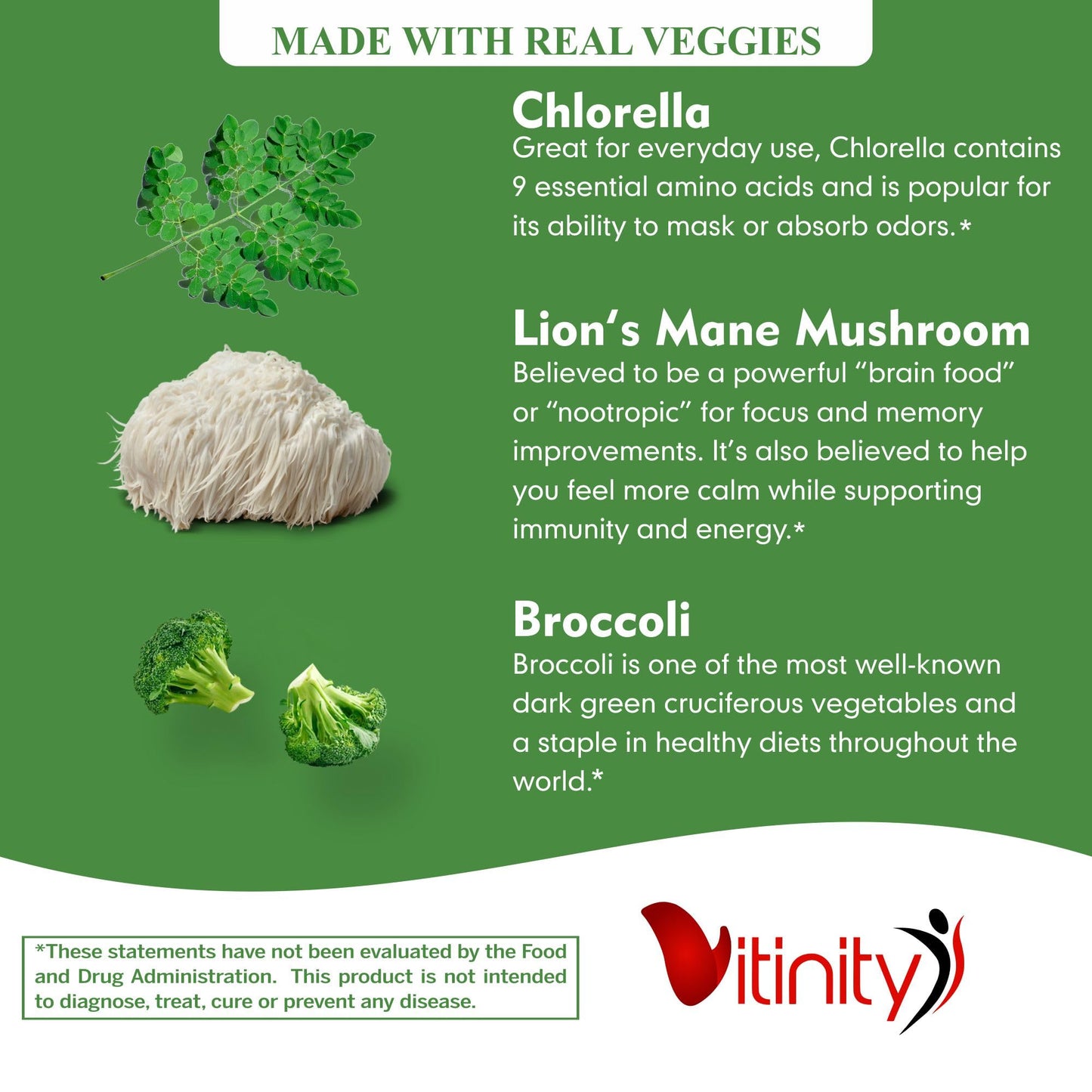 VITINITY suplementos sin gmo con nutrientes esenciales
