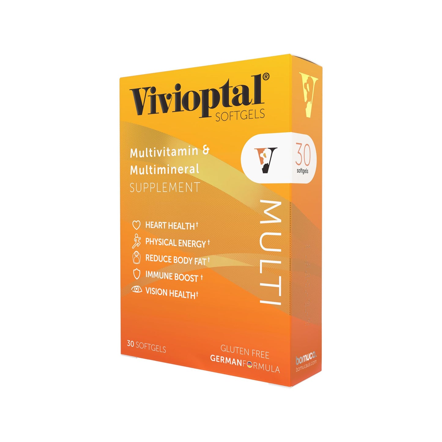 Caja de Vivioptal Multi 30 Cápsulas con fórmula alemana.