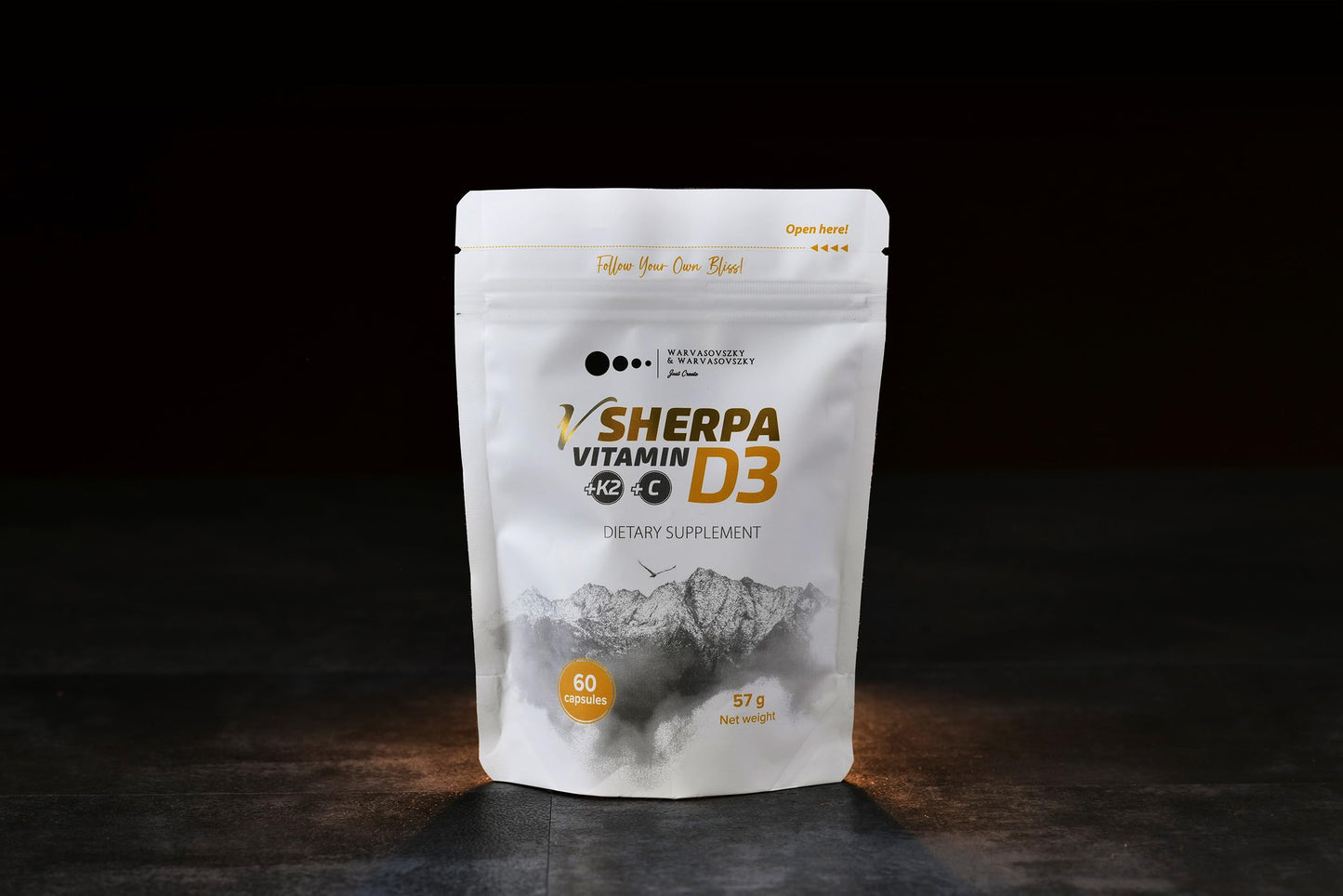 vSherpa vitamina d3 4000 ui con vitamina k2 y vitamina c botella