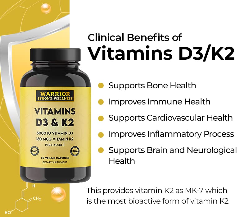 Warrior Strong Wellness suplemento d3 k2 salud cardiovascular