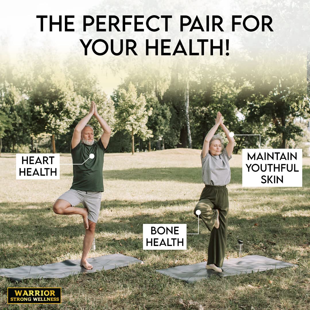 Warrior Strong Wellness suplemento vitamina d y k2 60 cápsulas vegetales