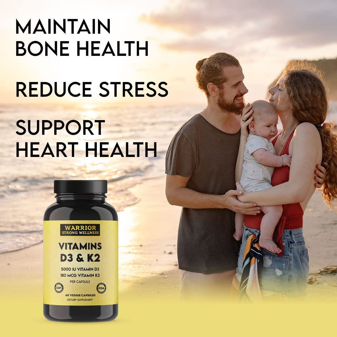 Warrior Strong Wellness suplemento vitamina d3 k2 para sistema inmune