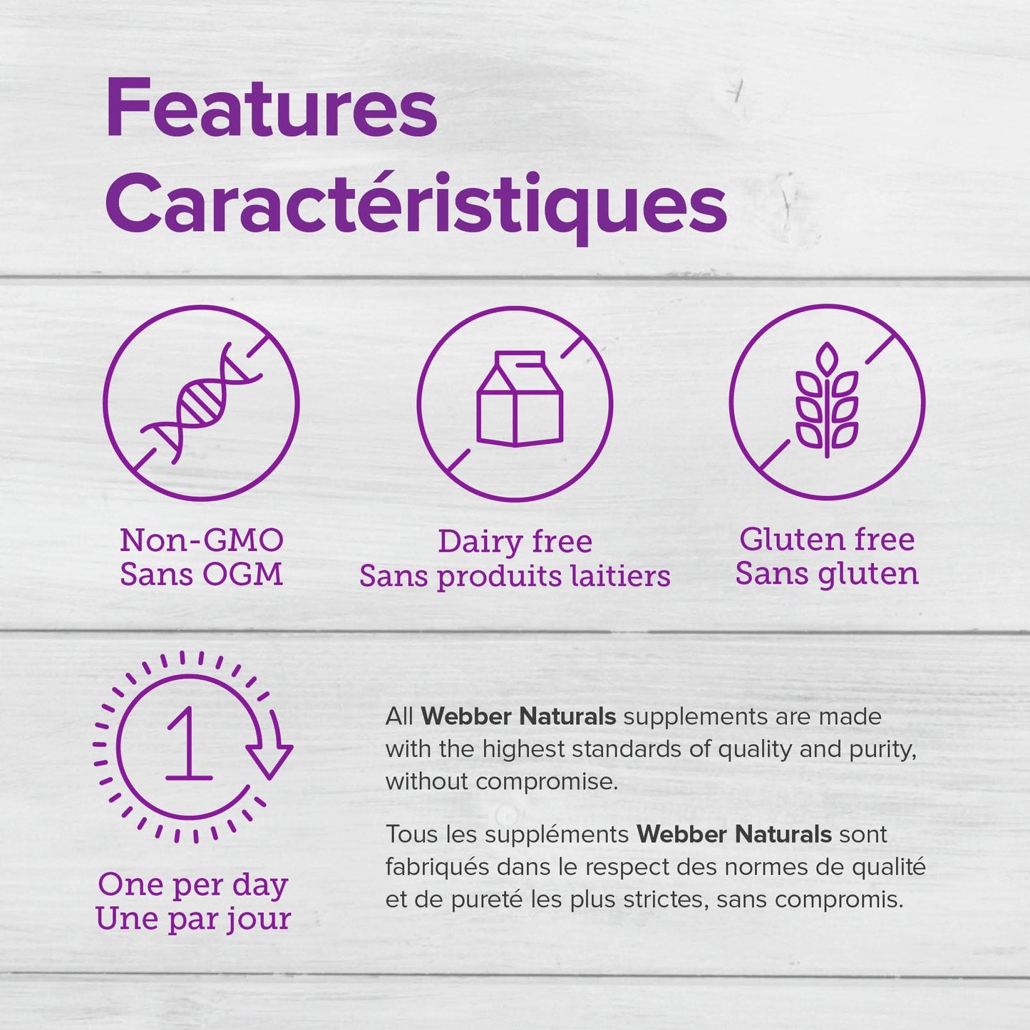 Webber Naturals complejo B50 caja y cápsulas