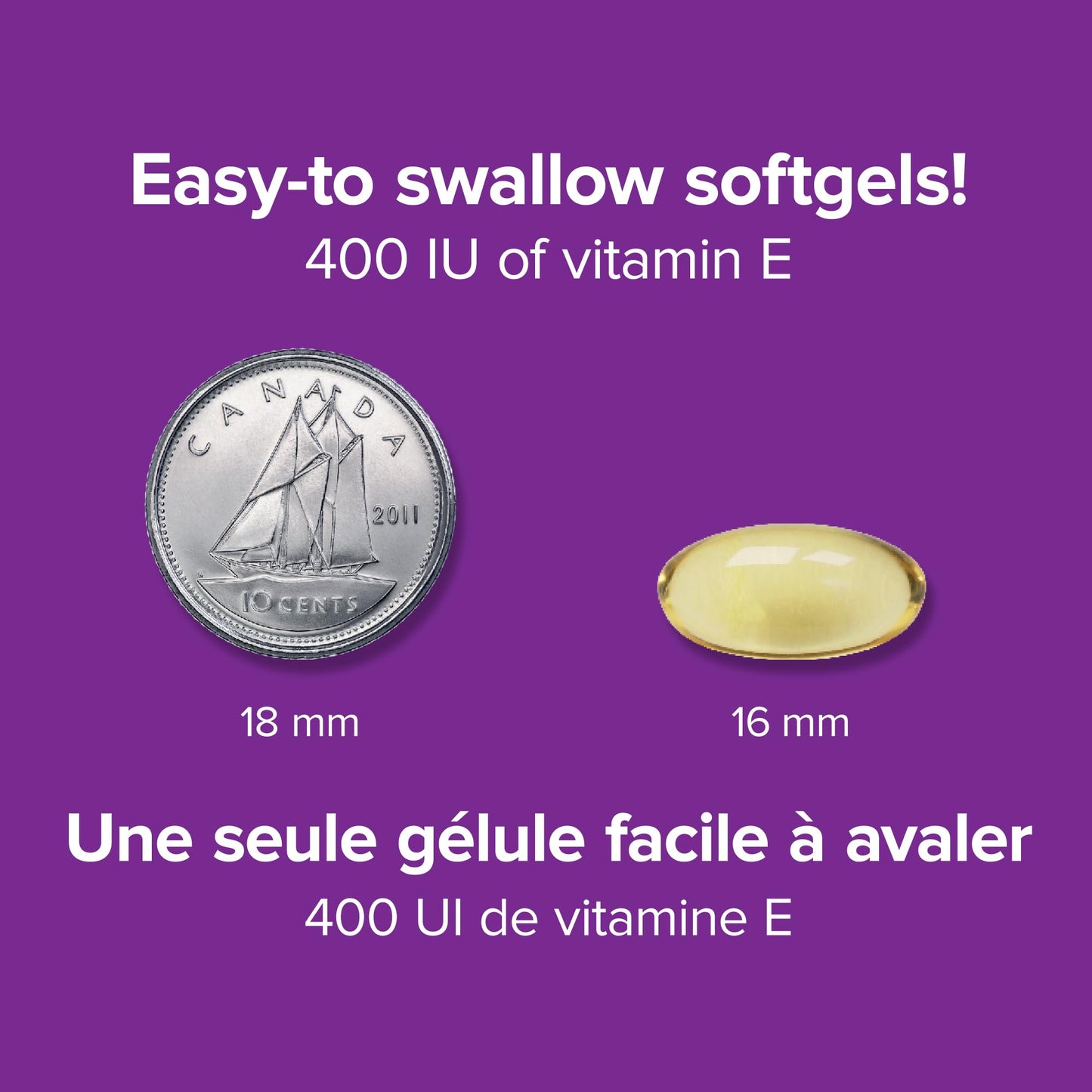 Webber Naturals suplemento vitamina e 400 UI cápsulas blandas