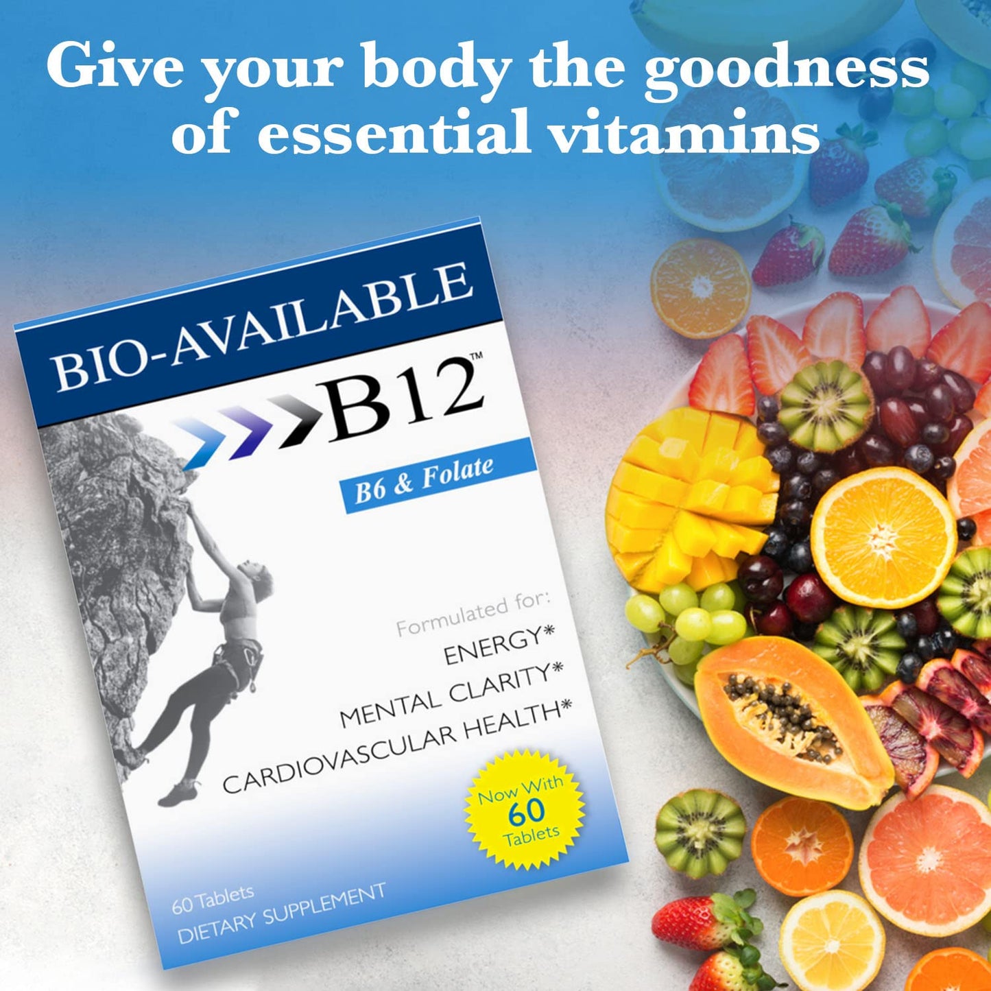Wellgenix pila tabletas B12 sublingual multivitaminas