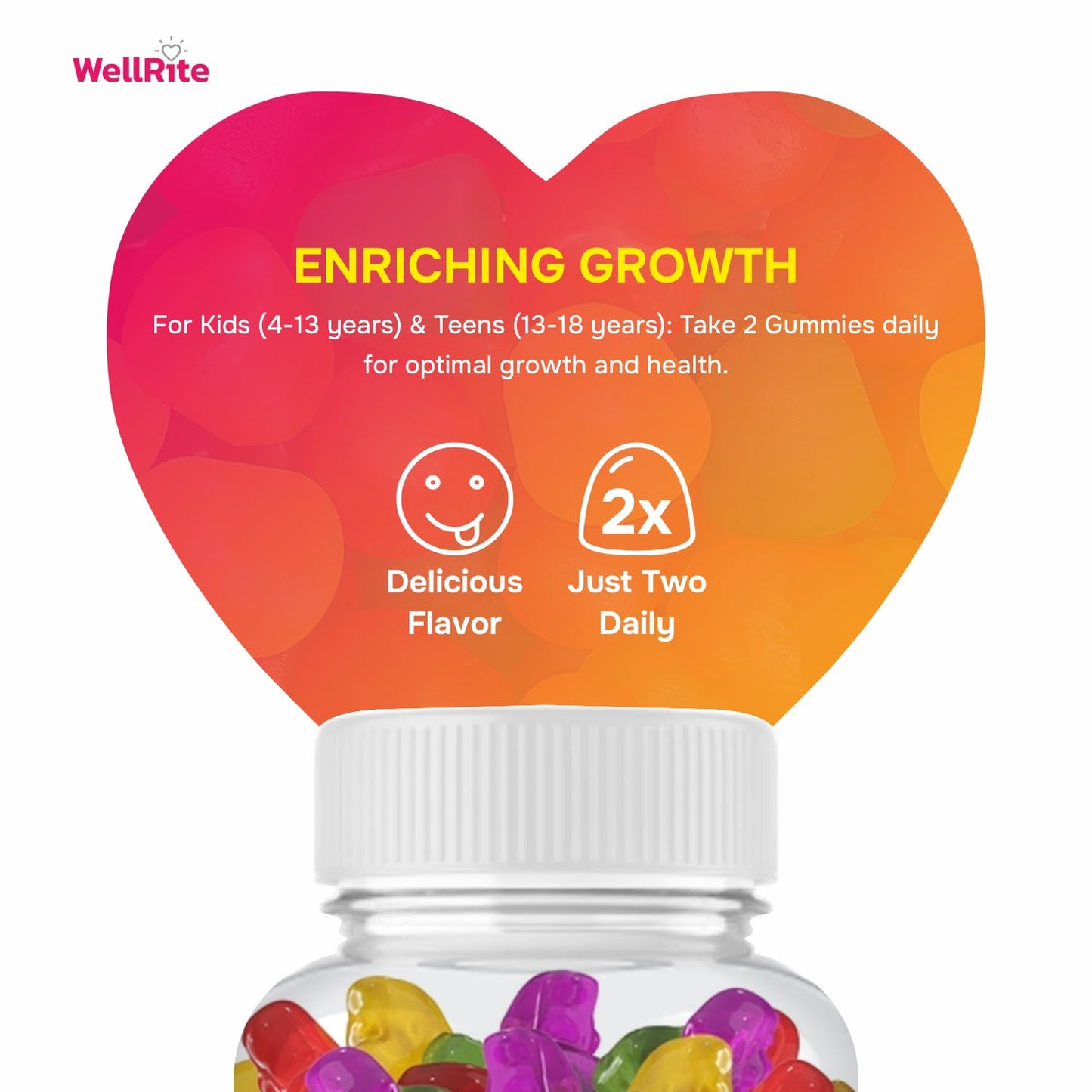 Wellrite gomitas para crecimiento infantil