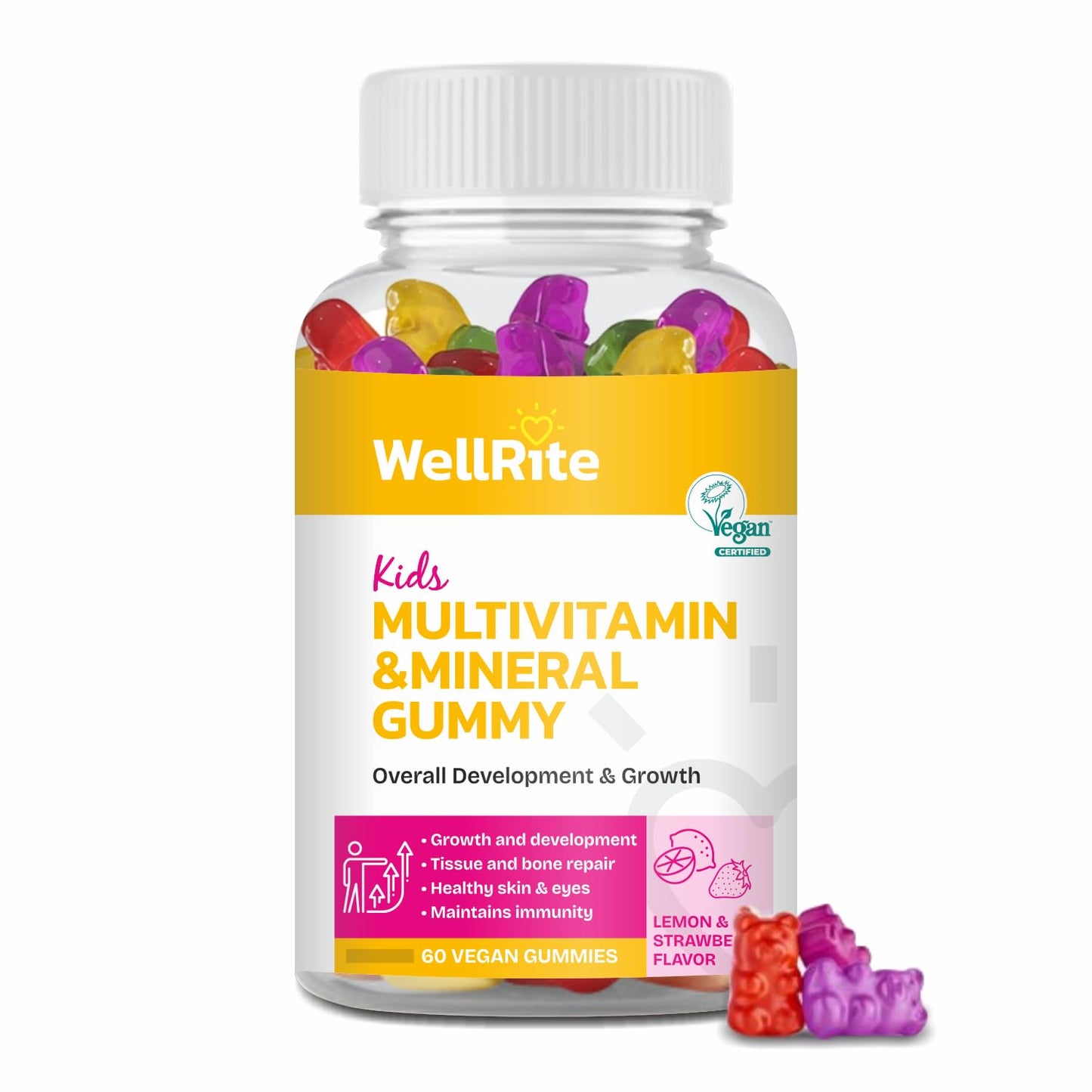 Wellrite gomitas multivitamínicas para niños