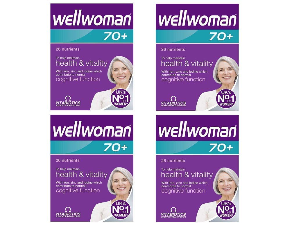 Wellwoman 70+ suplemento para mujeres mayores envase frontal