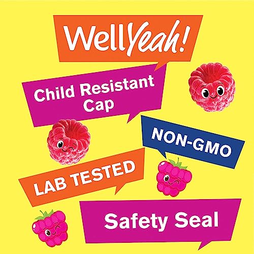 WellYeah gomitas sabor frambuesa para niños